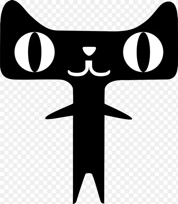 黑色大眼天猫表情电商