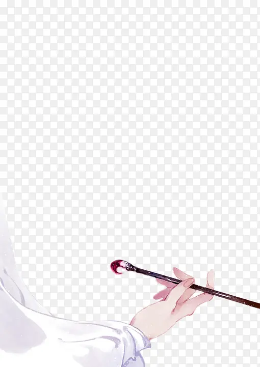 古风执笔人物手臂