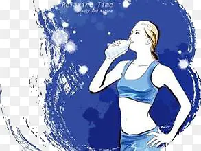 喝水