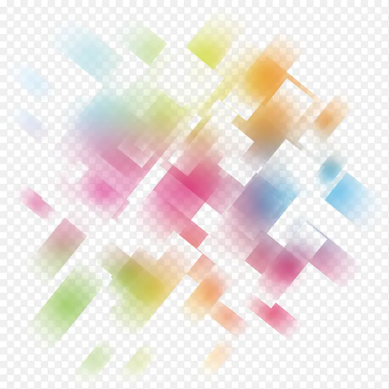 矢量彩色方块
