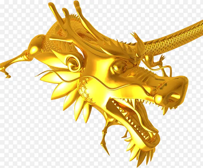 金色巨龙龙头