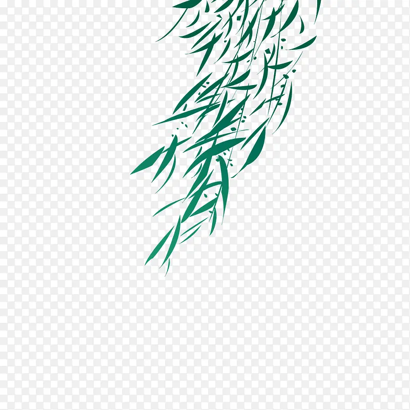 卡通柳叶