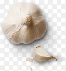 剥开的蒜瓣