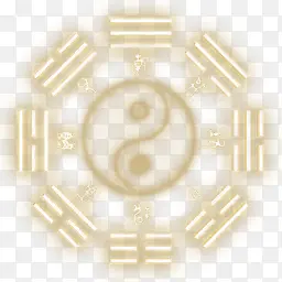 手绘黄色光效图标