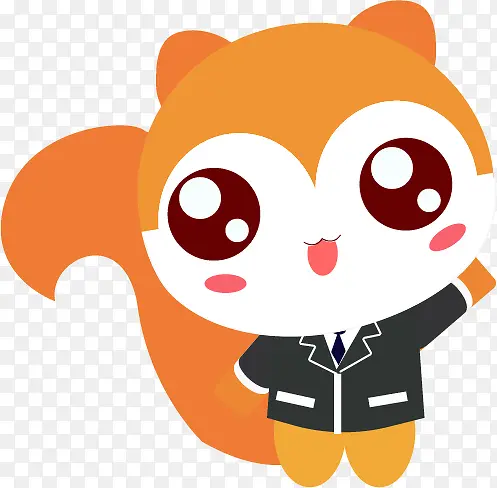可爱呆萌松鼠