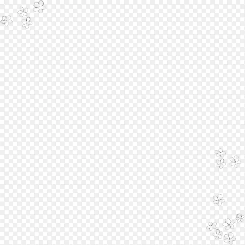 手绘卡通小花装饰