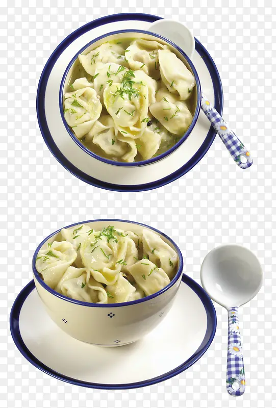 煮饺子碗碟勺