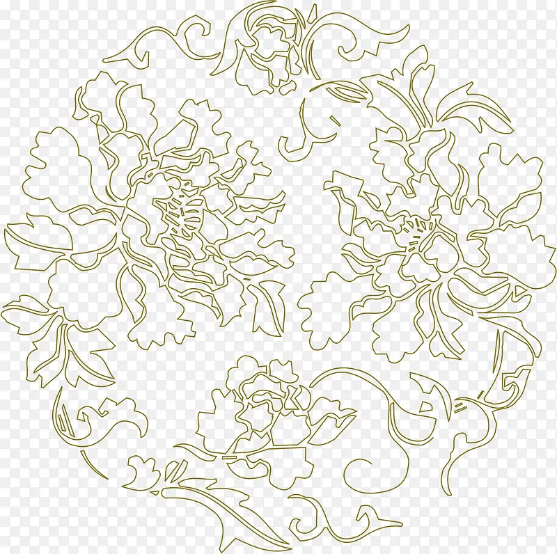 中秋节线条花纹包装