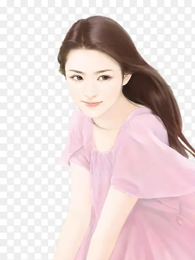 长发飘飘气质美女