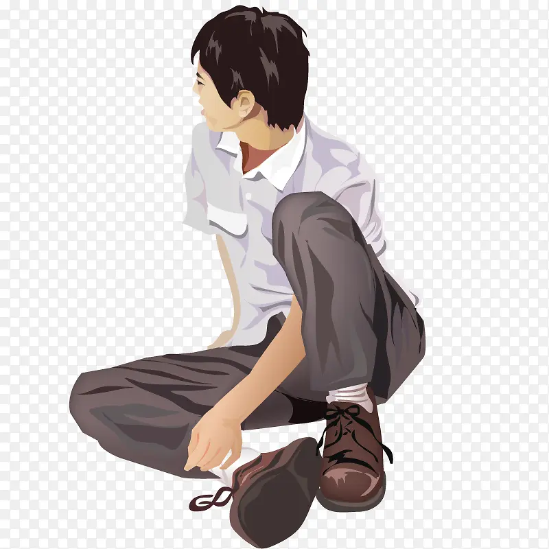 思考男孩PNG图片素材下载_图片编号10985804-PNG素材网