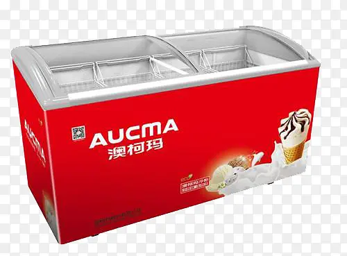 红色的冰柜
