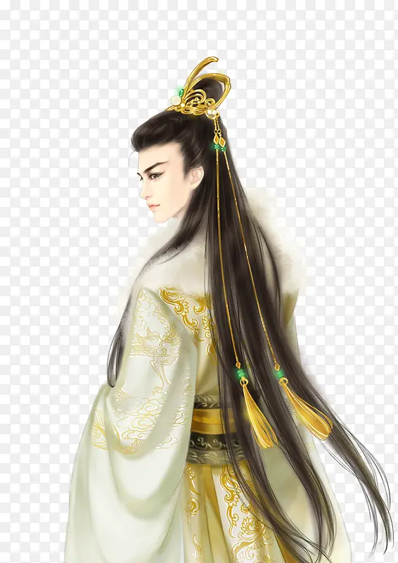古风立绘帅哥男子王爷