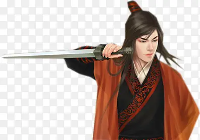 立绘古装拿剑男子