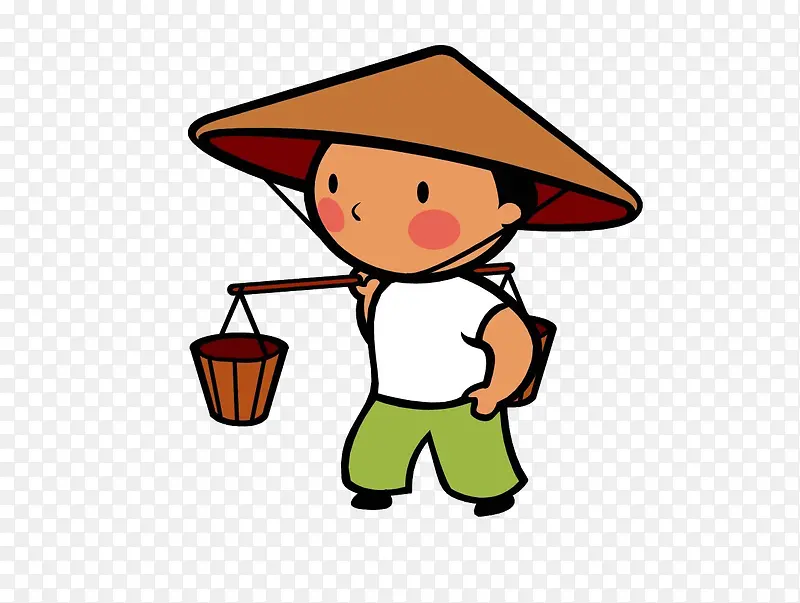 卡通农民人物