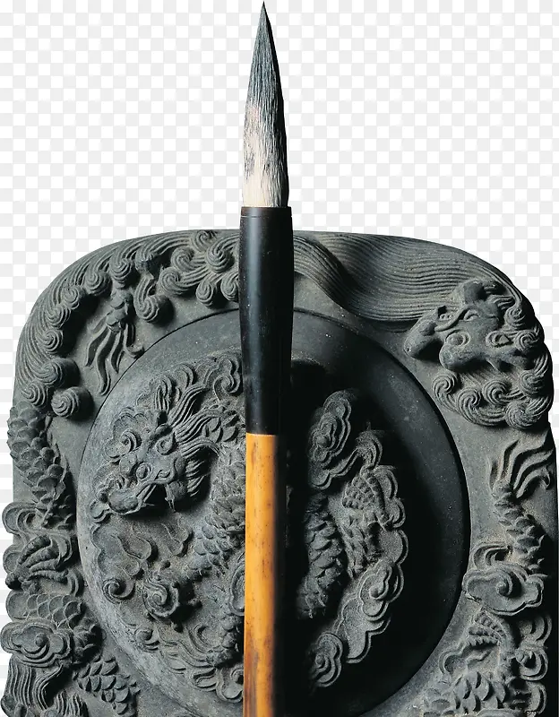 古代中国风砚台毛笔海报