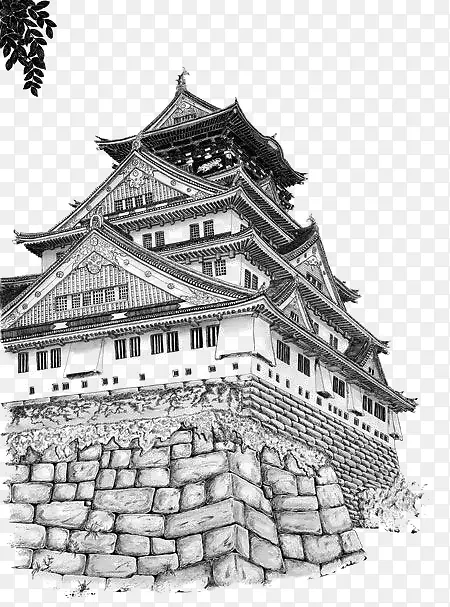 中国风城楼