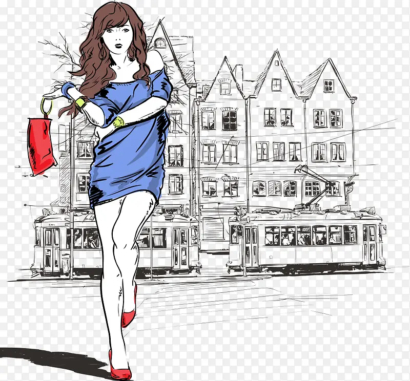 矢量性感女孩