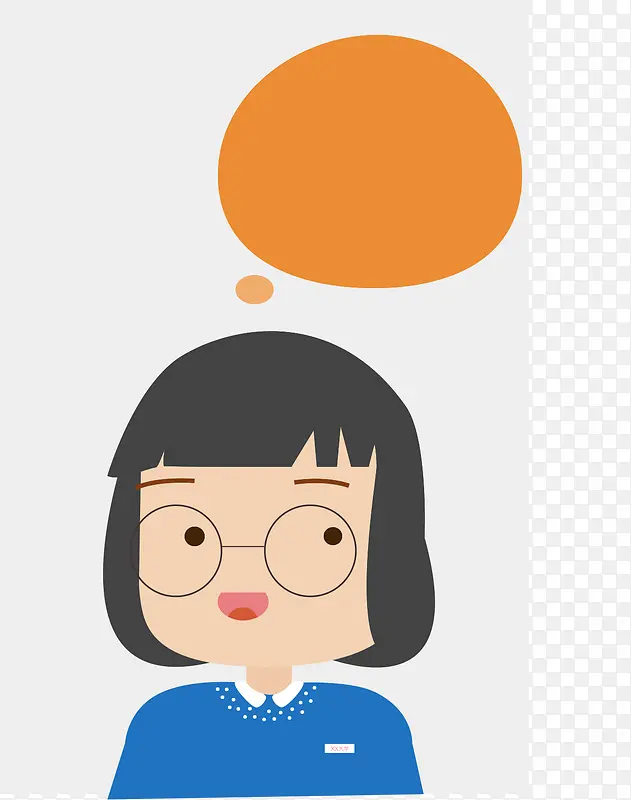 卡通手绘美女想法