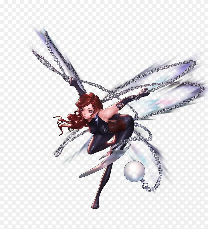 铁链球性感美女