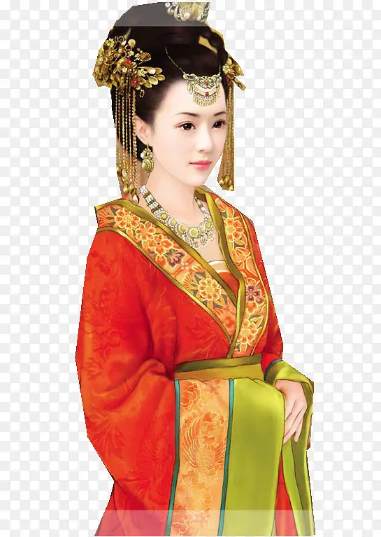 手绘古代女子免抠PNG图片素材下载_图片编号11015951-PNG素材网