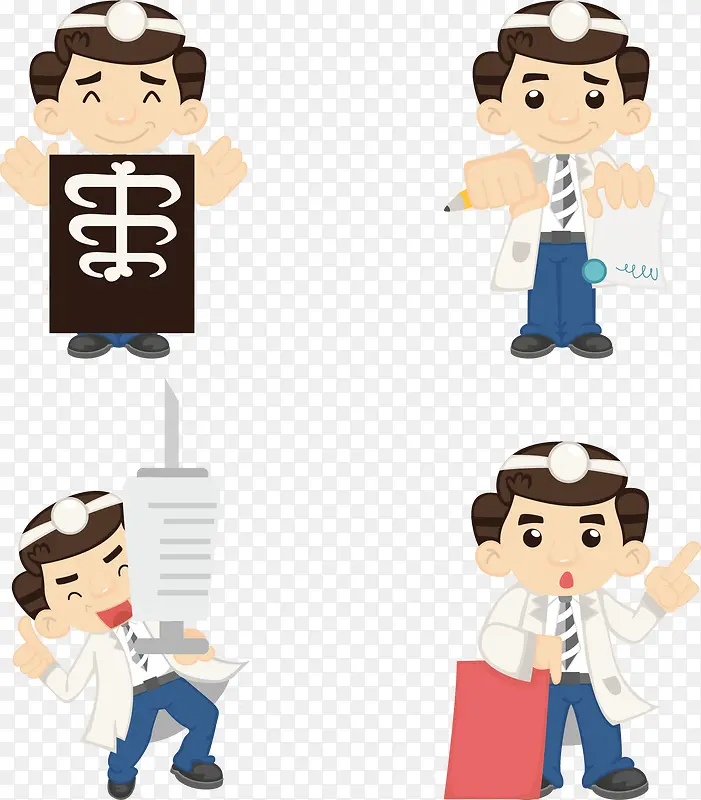 卡通医生元素