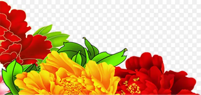 高清手绘海报花朵设计效果