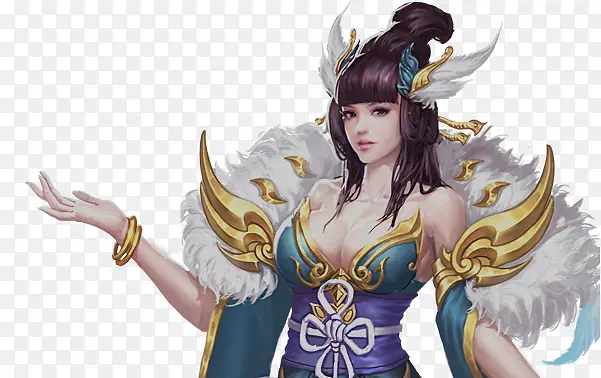 古风仙剑女子游戏立绘