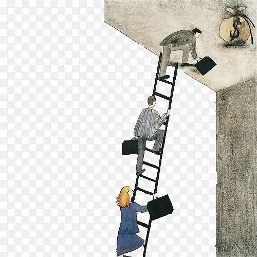 插画楼梯的故事