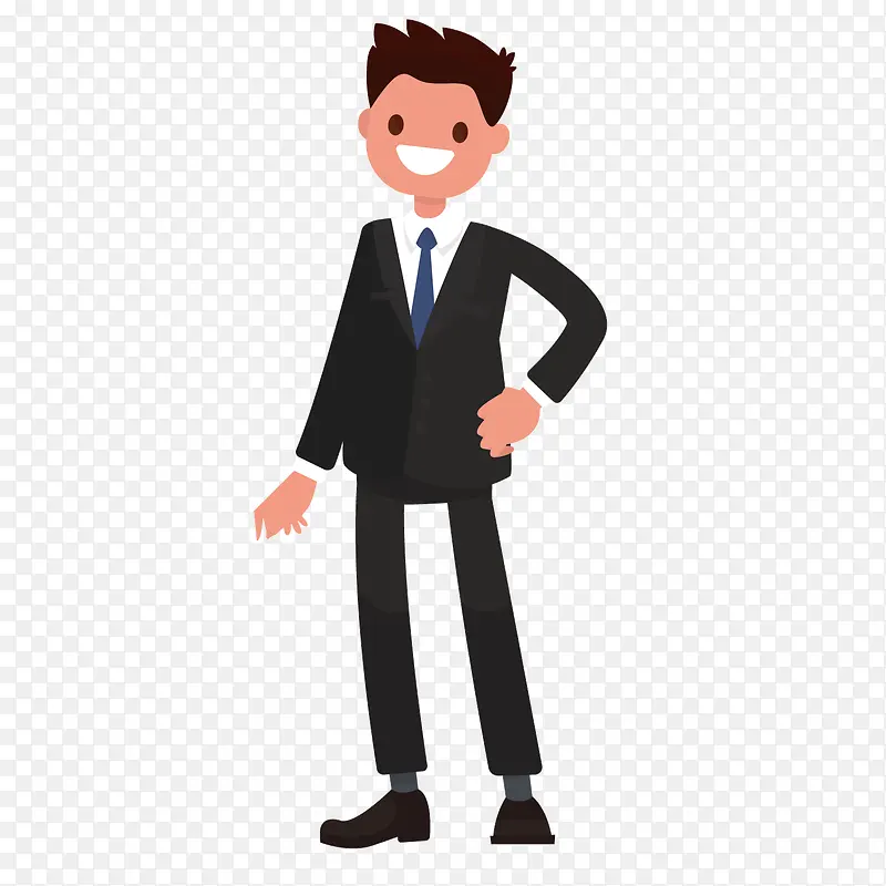 黑色质感西服职业装