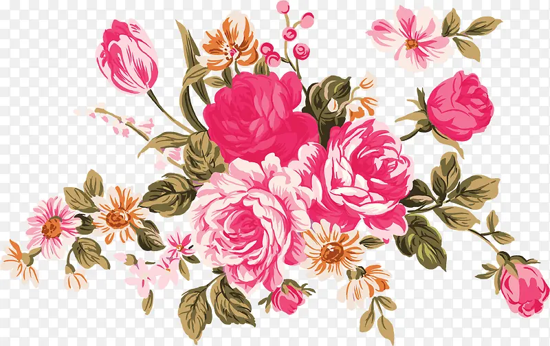 古典艺术手绘花朵