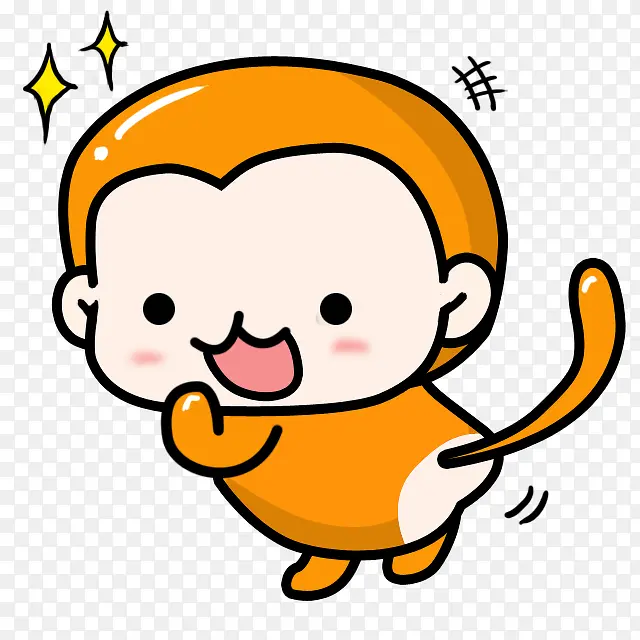 卡通小猴图片