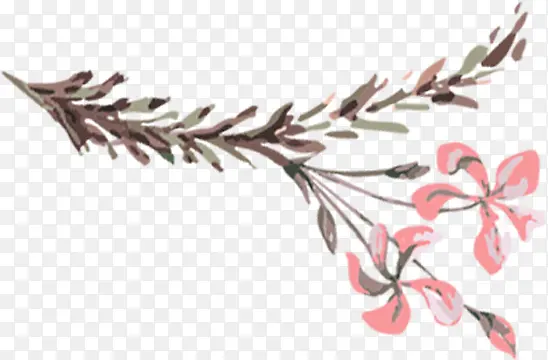 手绘花卉商场展板