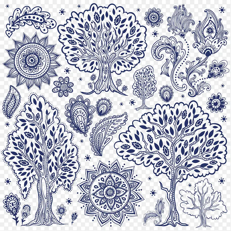 民族花纹