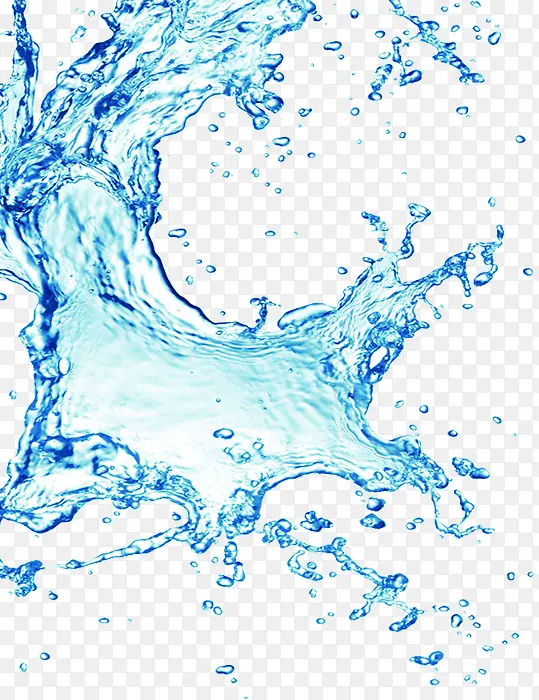 透明蓝色水流医院