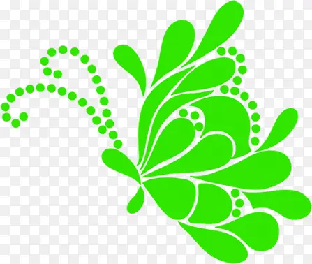 创意手绘扁平效果花卉图案