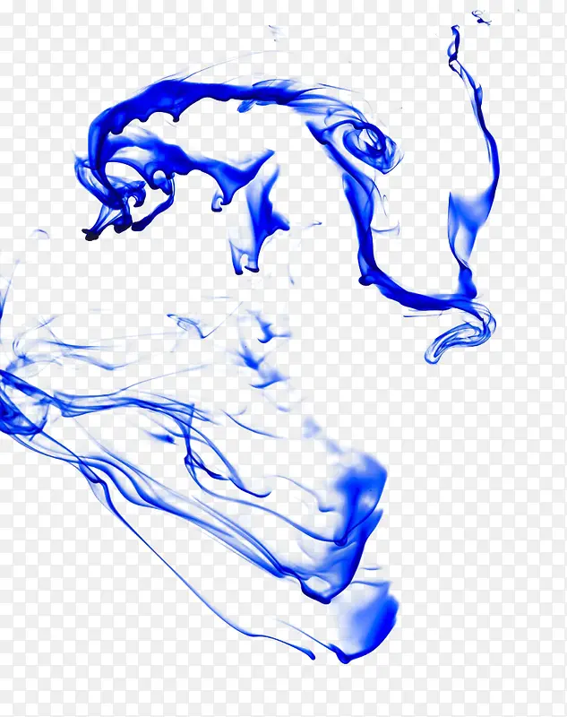 蓝色水流