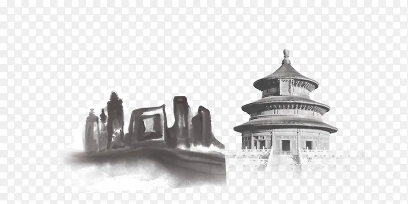 水墨建筑PNG图片素材下载_图片编号11043146-PNG素材网