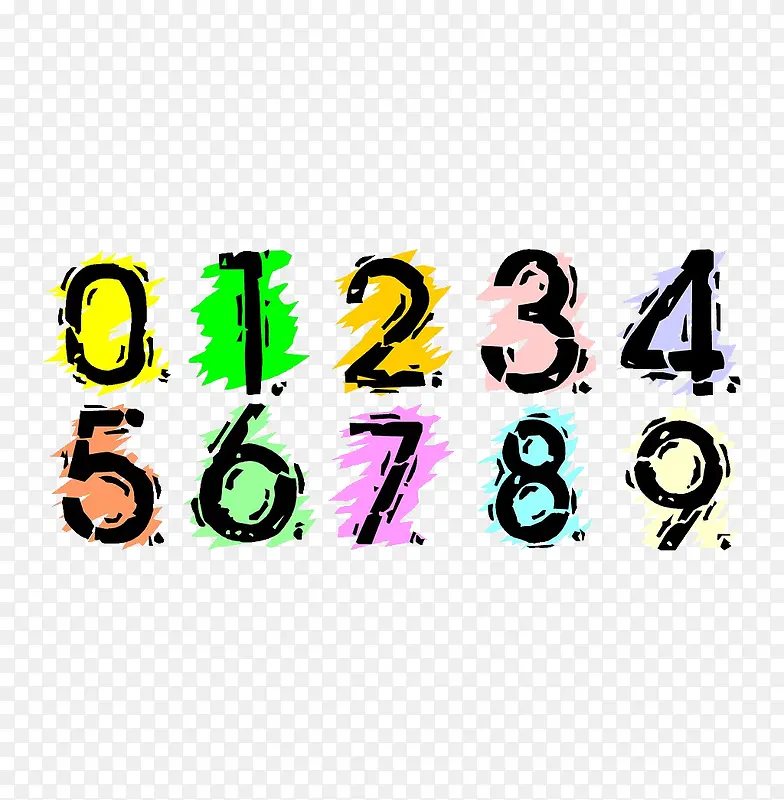 手绘数字
