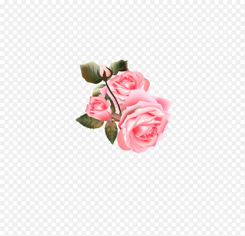 手绘水粉花卉