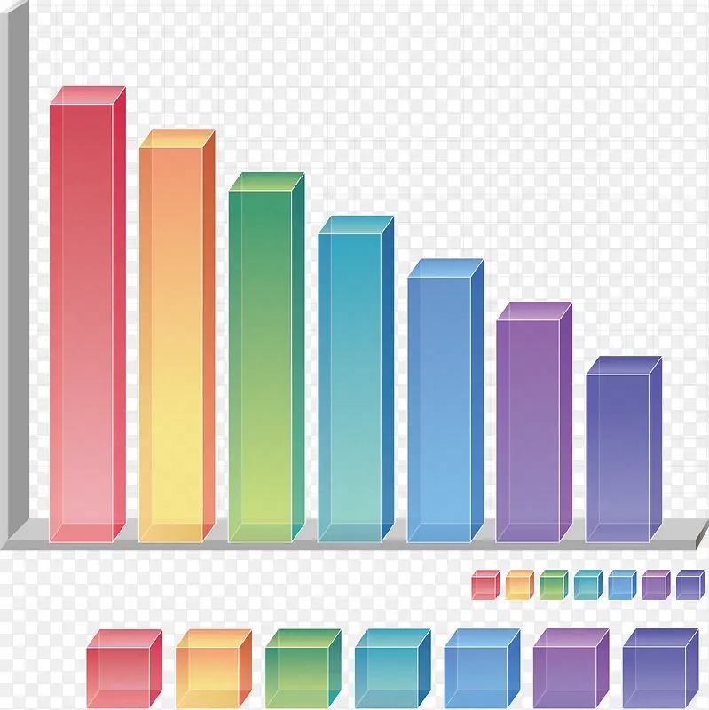 商务网格立体柱状图PNG图片素材下载_图片编号11046083-PNG素材网