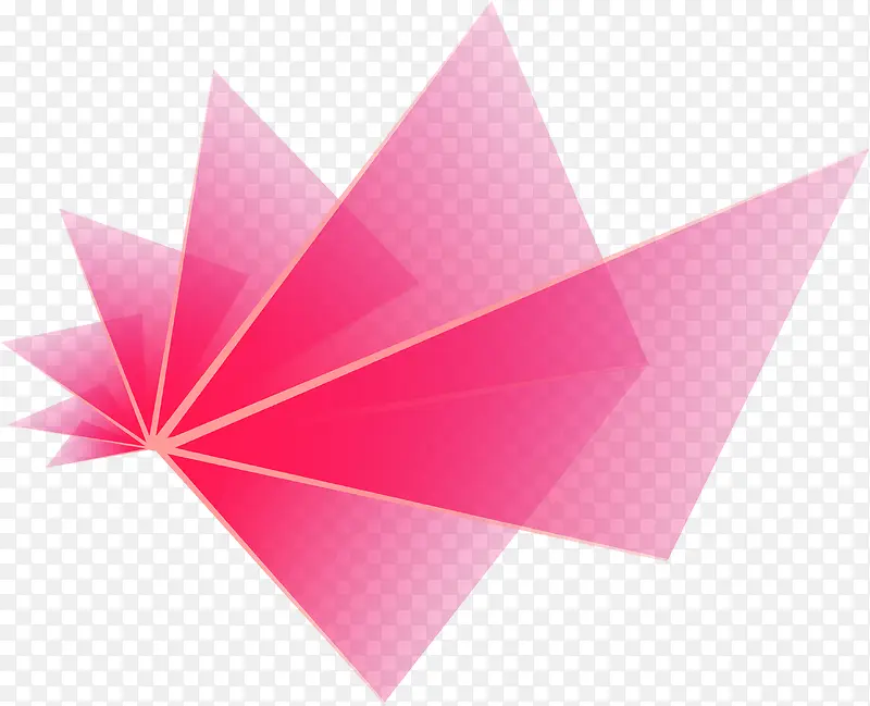 粉色几何宣传海报