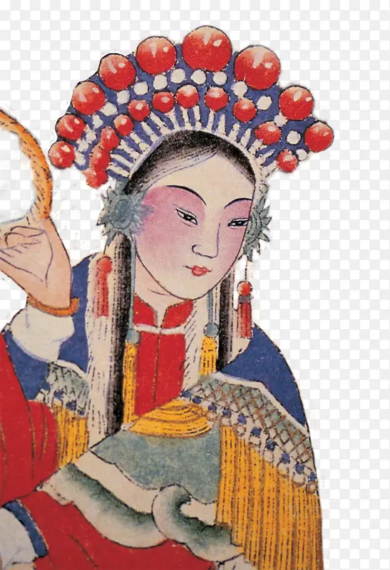 彩绘戏剧人物