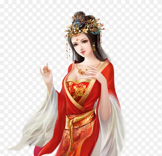 手绘中国风游戏人物