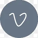 V线条风格社交媒体图标