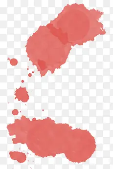 粉色墨迹效果