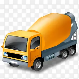 mixertruck_yellow搅拌机