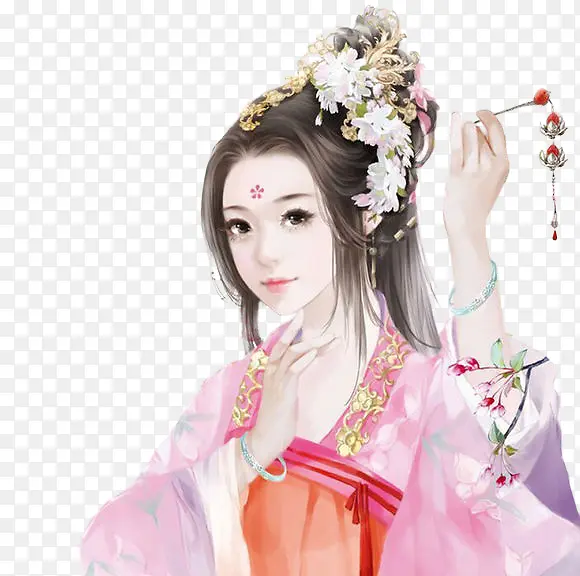 古风立绘清纯唯美美女