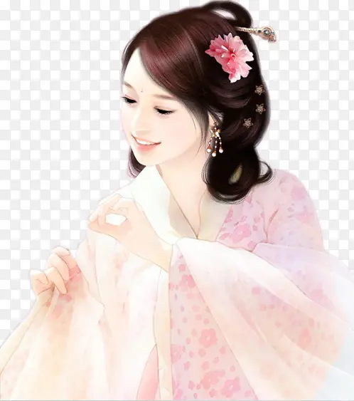 彩绘立绘可爱美女