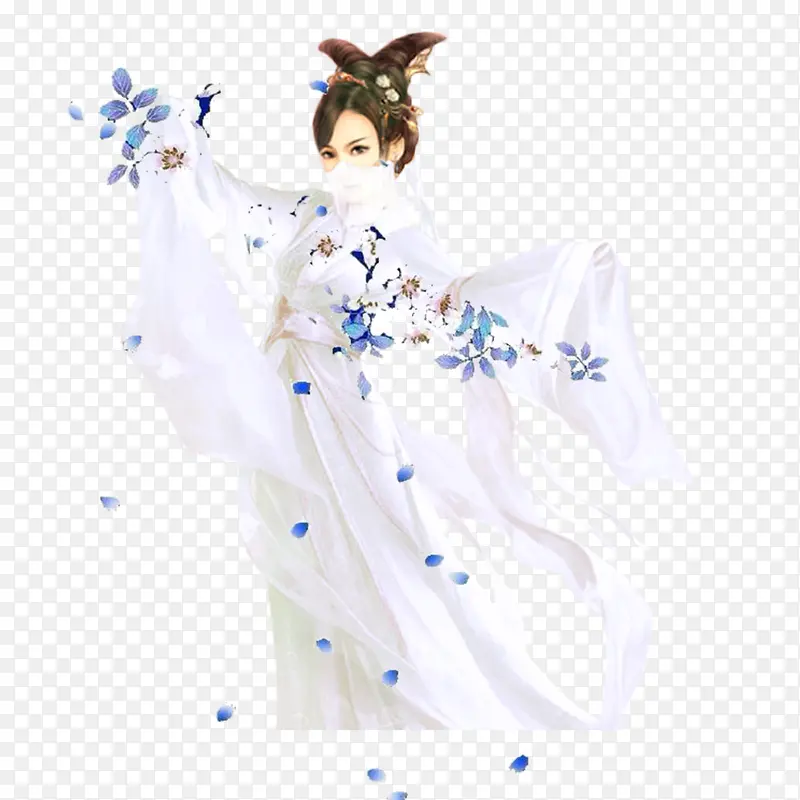 随花起舞的嫦娥仙子