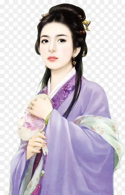 紫衣古代美女